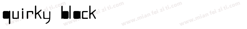 Quirky Black字体转换